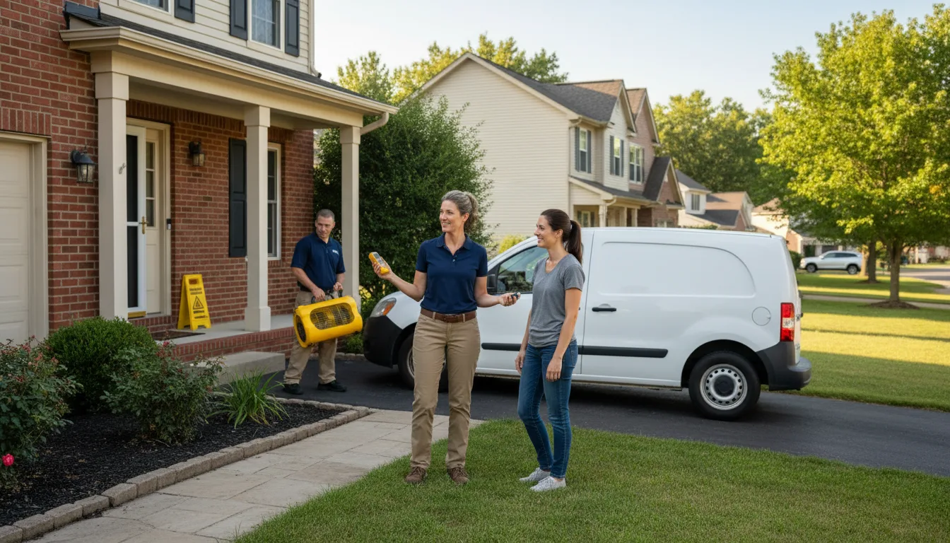 Residential water damage restoration in Rockhill Furnace, PA